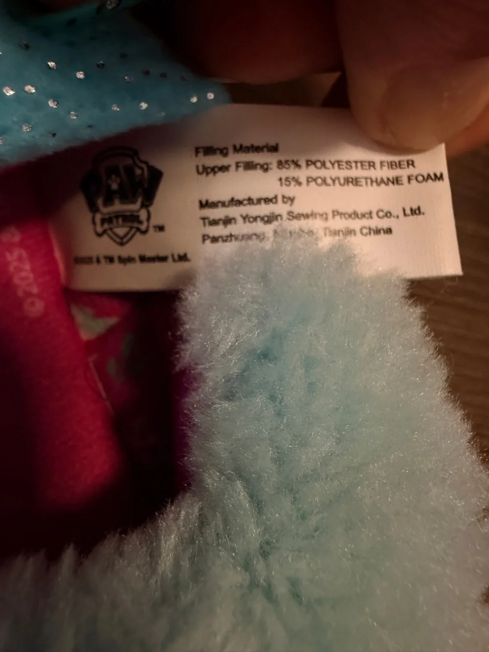 NWT Sz11/12 Toddler Girl Paw Patrol Toddler Girls' Slippers feature Skye/Everes